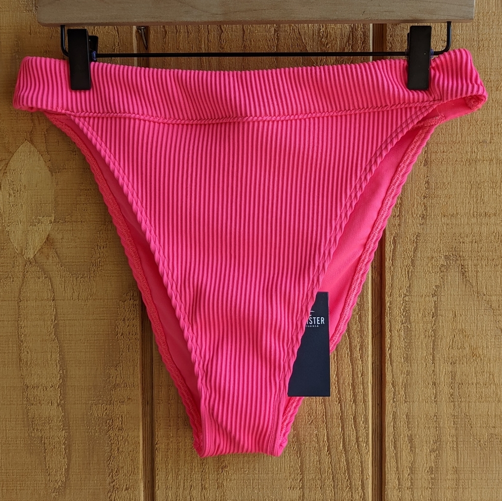 Hollister Ribbed Cheeky Bikini Bottom Large New